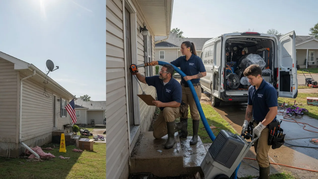Ceiling Water Damage Restoration in Hamburg, IL near me
